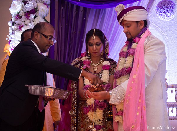 indian wedding bride groom ceremony