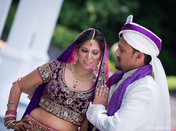 indian wedding first look portraits