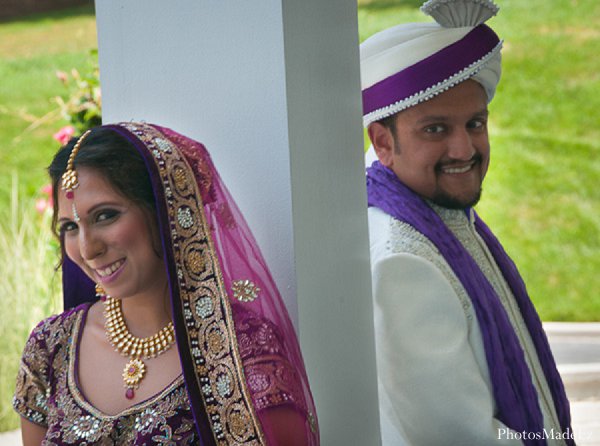 indian wedding portraits bride groom