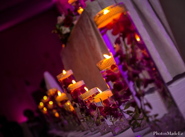 indian wedding reception floral decor