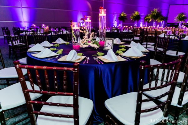 indian wedding reception lighting table setting decor