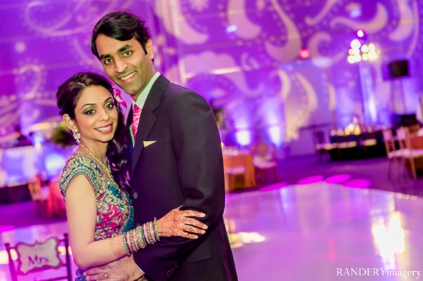 indian wedding bride groom lighting reception