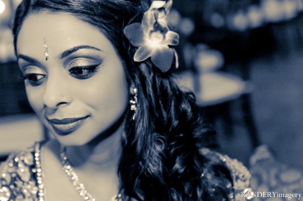 indian wedding bride reception portrait