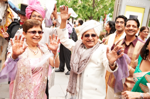 indian wedding baraat party guests