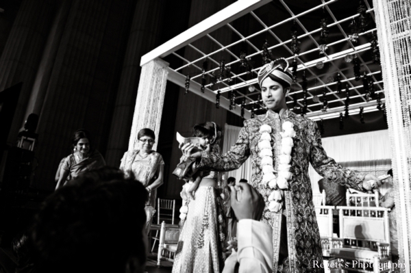 indian wedding ceremony bride groom black white