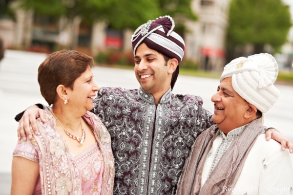 indian wedding portrait traditional parents groom