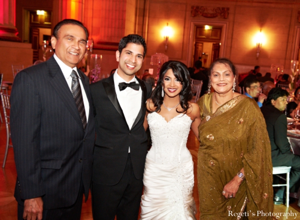 indian wedding reception bride groom parents