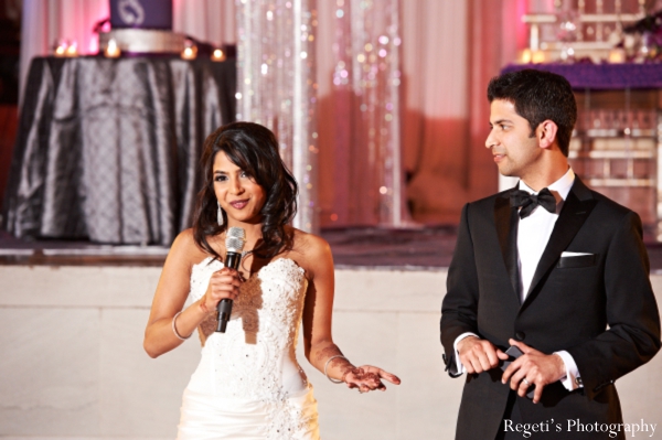 indian wedding reception bride speech groom