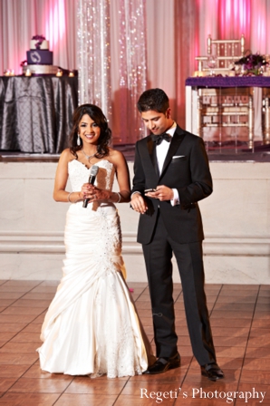 indian wedding reception dance floor bride groom