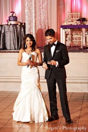 indian wedding reception speech dance floor