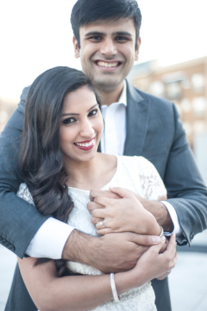 indian wedding groom bride engagement portraits