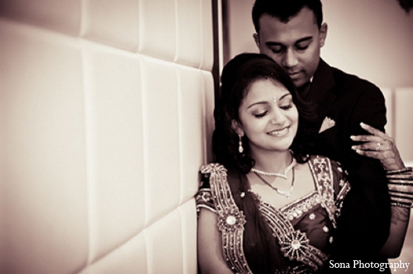 indian wedding reception portraits groom bride