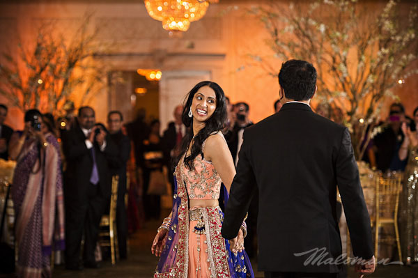 indianweddingbrideandgroomdancingreception