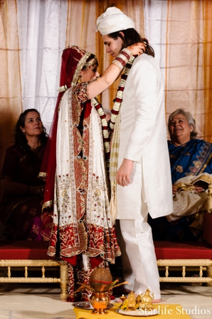 indian wedding ceremony bride groom lengha sherwani