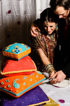 indian wedding reception cake