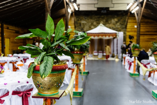 indian wedding venue ceremony plants decor