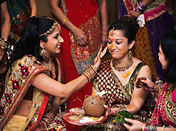 indian wedding bride sangeet