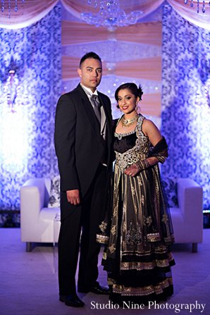 indian wedding portraits reception