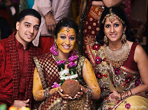 indian wedding sangeet bride portraits