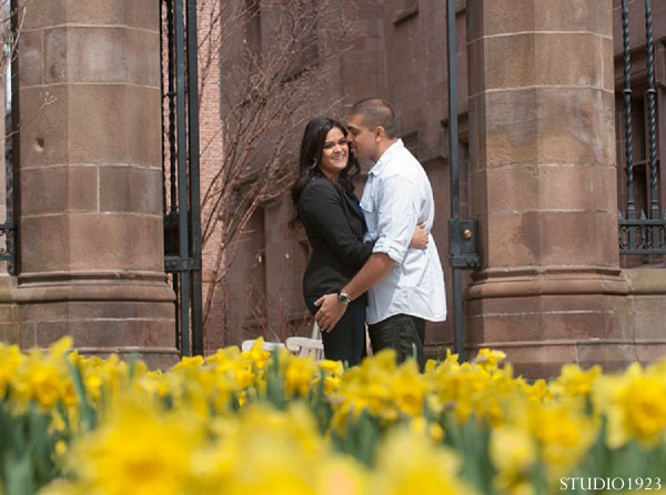 indian engagement photography bride groom