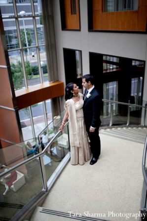 indian wedding reception dress couple portraits