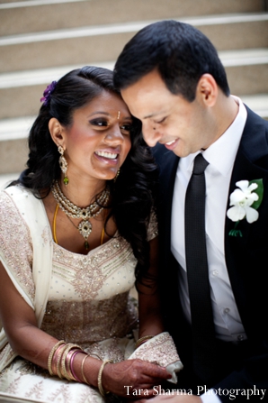 indian wedding reception dress couple portraits