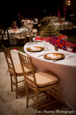 indian wedding table setting reception