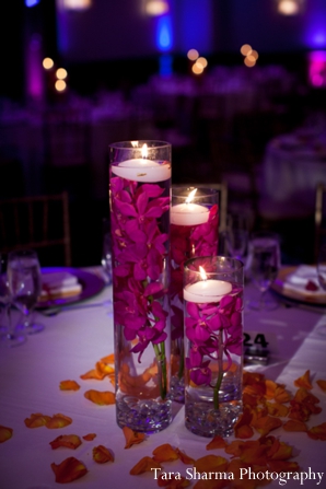 indian wedding reception decor candles