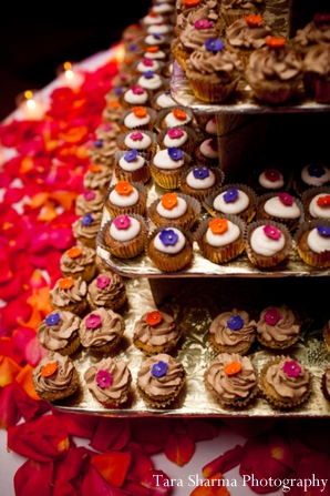 Indian wedding reception dessert table in Jersey City, New Jersey