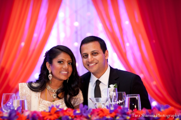 indian wedding bride groom reception