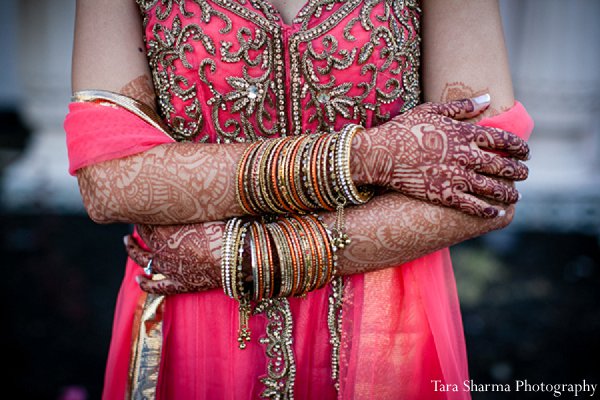 indian wedding bride sangeet pink lengha