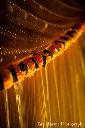 indian wedding ceremony floral decor closeup