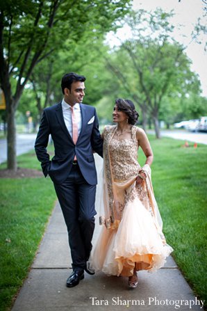 indian wedding portrait bride groom