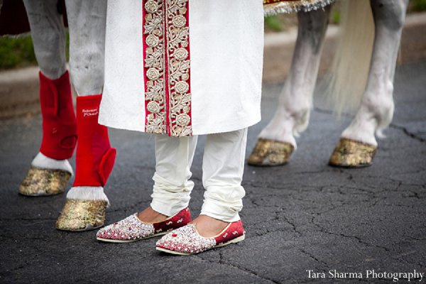 indian wedding portrait shoes groom