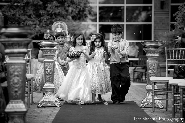 indian wedding portraits groom bride black white