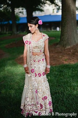 indian wedding reception bride portraits