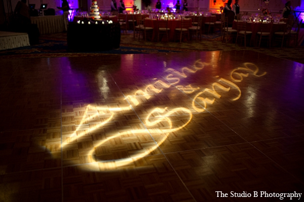 indian wedding reception lighting venue