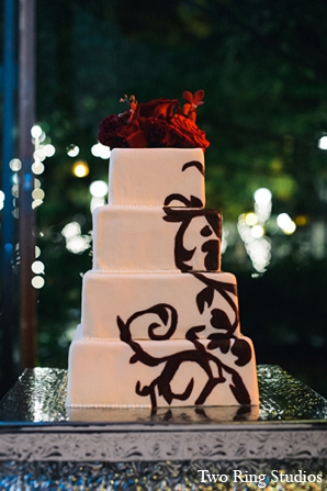 indian wedding cake reception photography