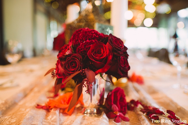 indian wedding floral arrangments reception