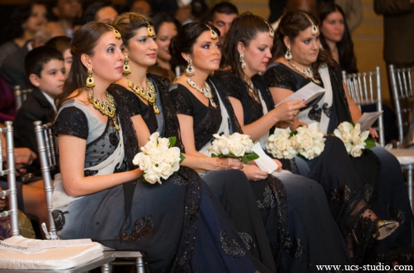 indian-wedding-bridal-party-black-lenghas