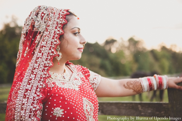 indian wedding portrait bride nature