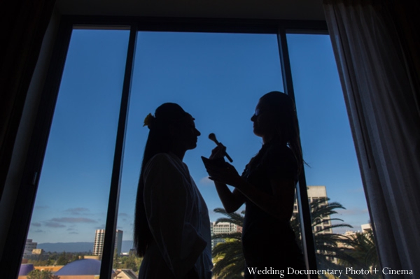 indian wedding getting ready bride inspiration