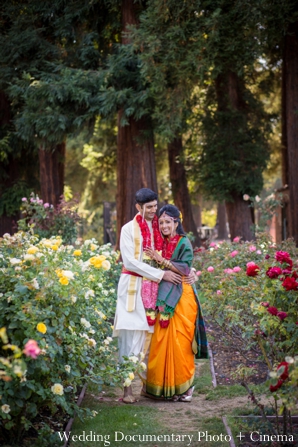 indian wedding portrait bride groom inspiration garden