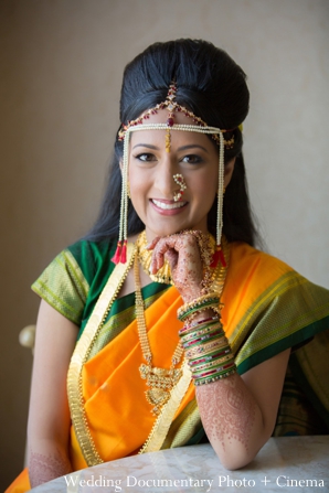 indian wedding portrait bride tikka mehndi bangles