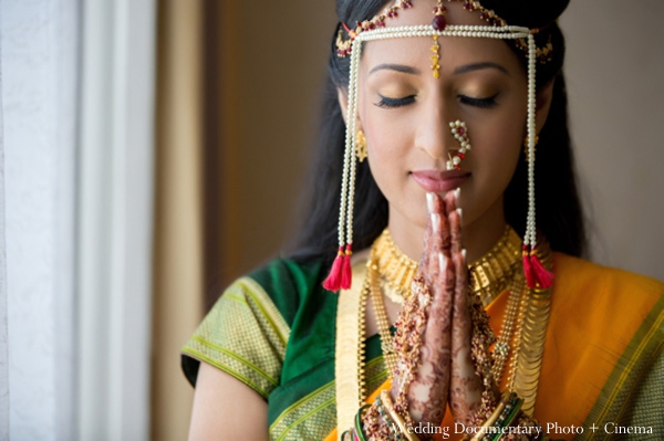 indian wedding portrait bride traditional tikka mehndi