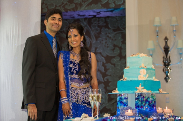 indian wedding reception bride groom cake