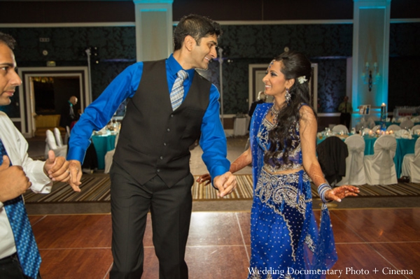 indian wedding reception getting ready  bride dancing bride groom