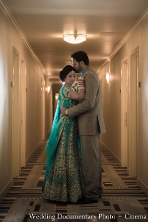 indian wedding bride groom portrait