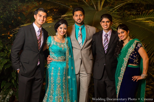 indian wedding bride groom portrait family