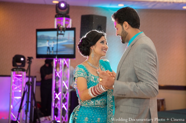 indian wedding bride groom dancing reception